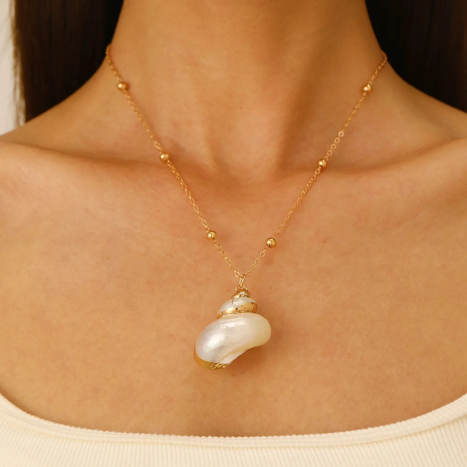 Collar Caracol Dorado