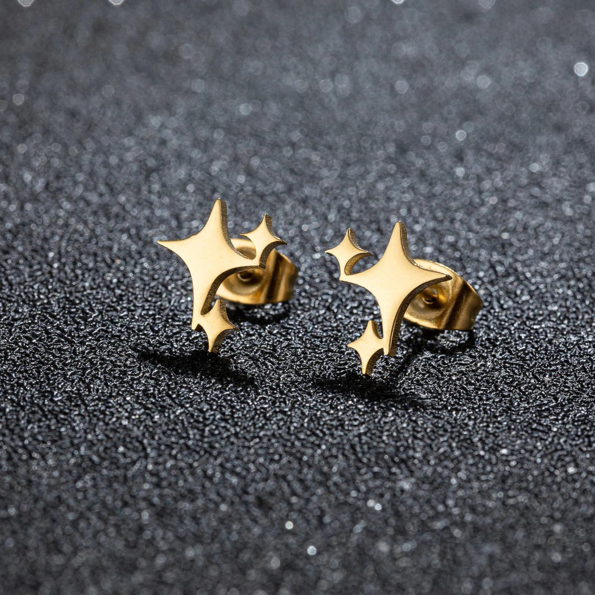 Aros Estrella Cuatro Puntas