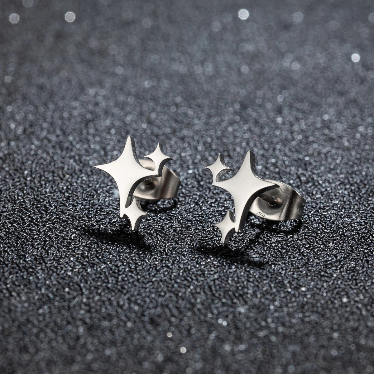 Aros Estrella Cuatro Puntas