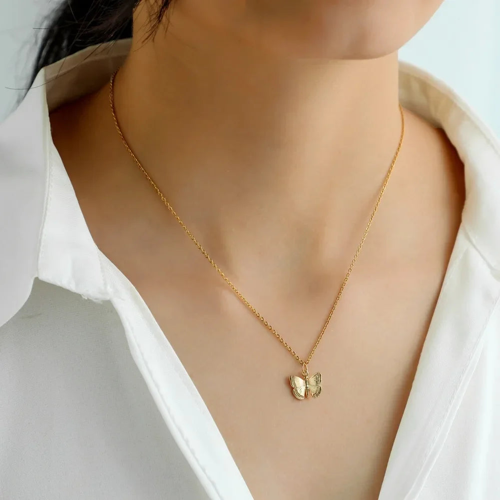 Collar Mariposa Dorada