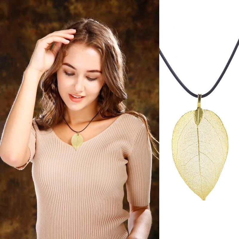 Collar Hoja Filigrana