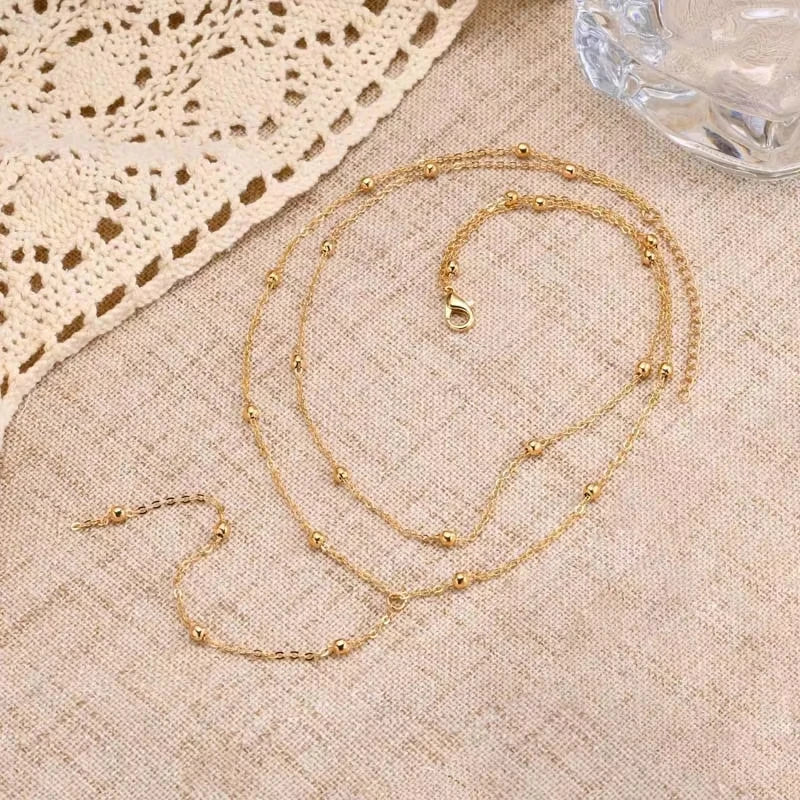 Collar Lariat Dorado