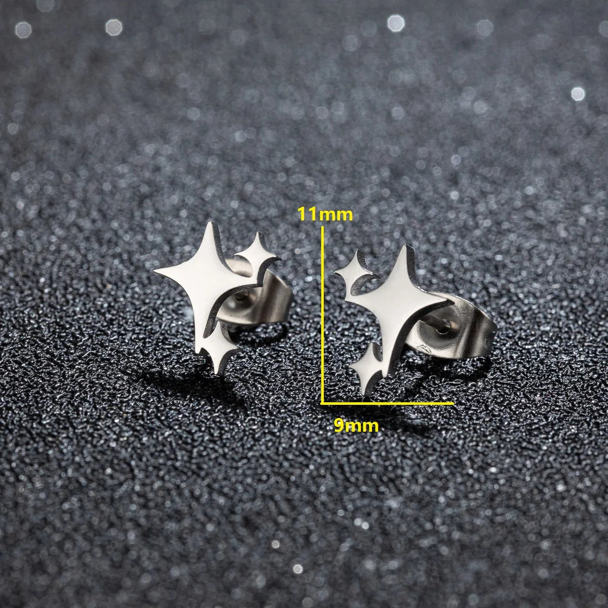 Aros Estrella Cuatro Puntas