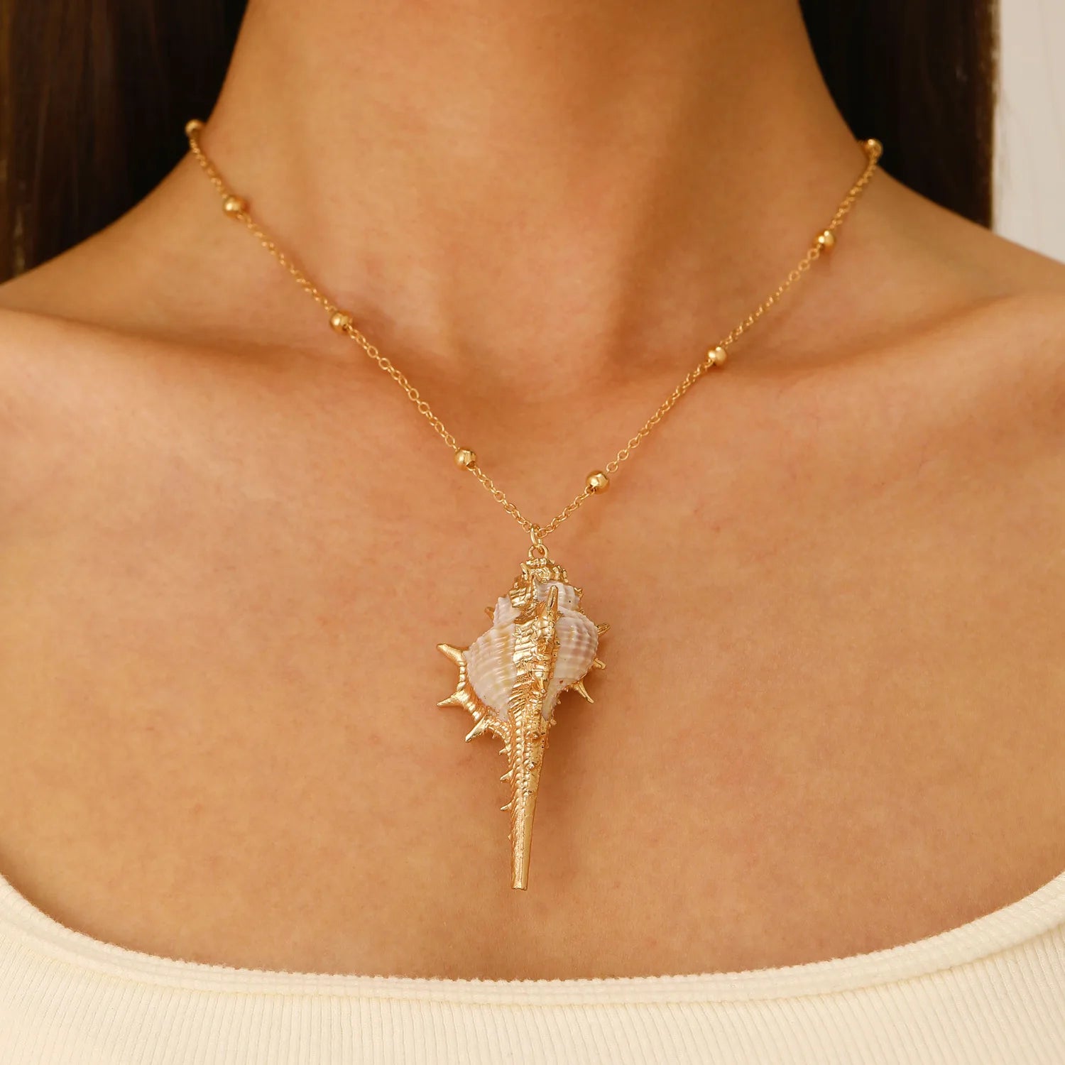 Collar Caracol Dorado