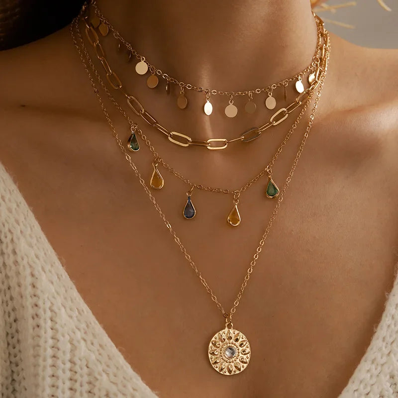 Set Collares Boho Sol