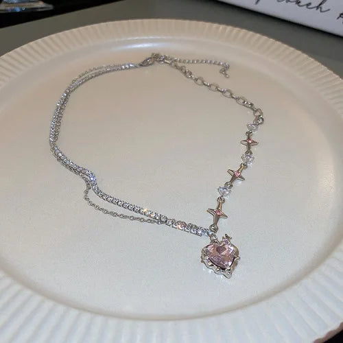 Collar Triple Capa Plata